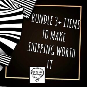 Bundle items to make your shipping worth it!  In my shows or closet!
